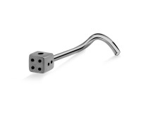 Dice Shaped S316L Curved Nose Stud SSNSKB-1027